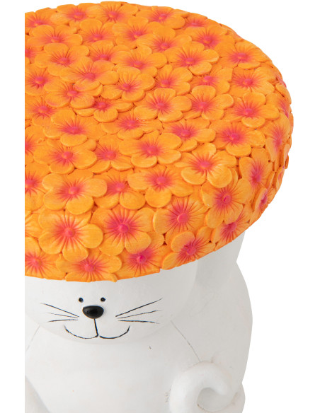 TABL APP CHAT MAGN BLA/OR (32,5x32,5x34,5cm) 