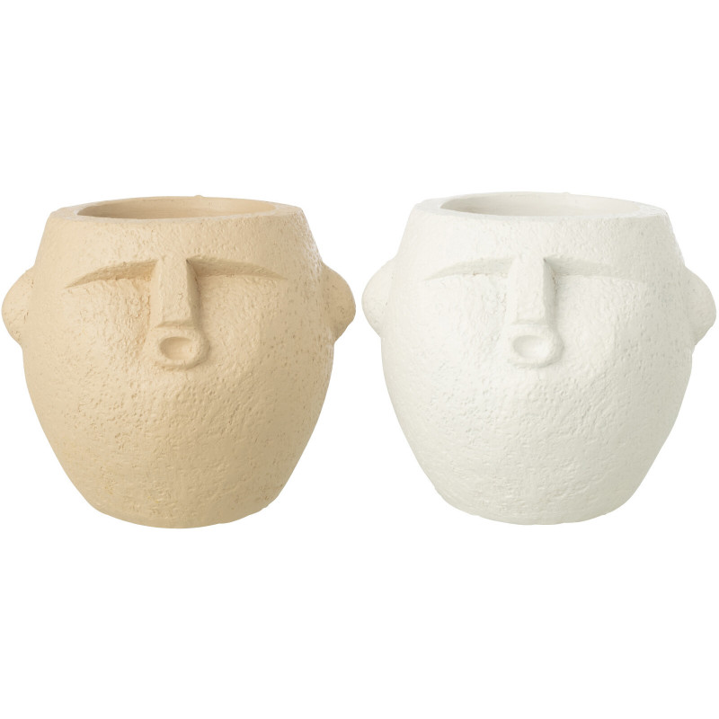 CACHEP POLYRÉS BLA/BEI S ASS2 (16,5x17x14,5cm) 