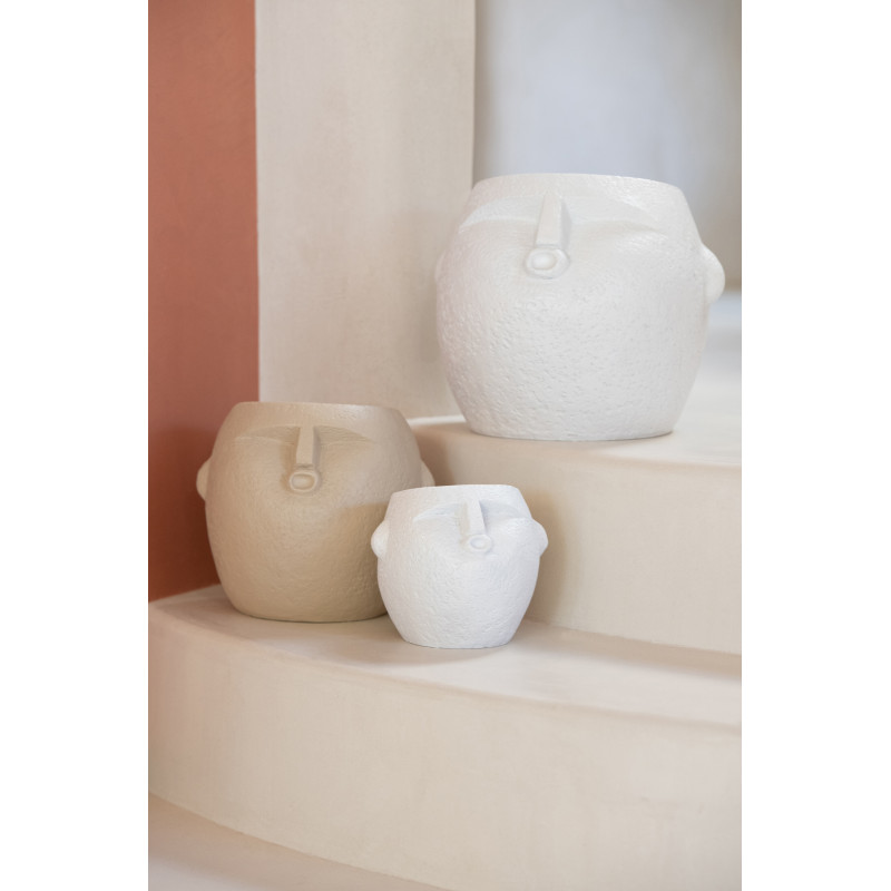 CACHEP POLYRÉS BLA/BEI S ASS2 (16,5x17x14,5cm) 