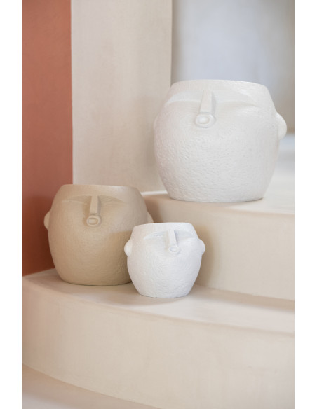 CACHEP POLYRÉS BLA/BEI S ASS2 (16,5x17x14,5cm) 