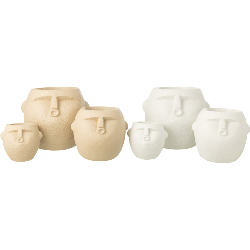 CACHEP POLYRÉS BLA/BEI L ASS2 (29,5x29,5x25,5cm) 