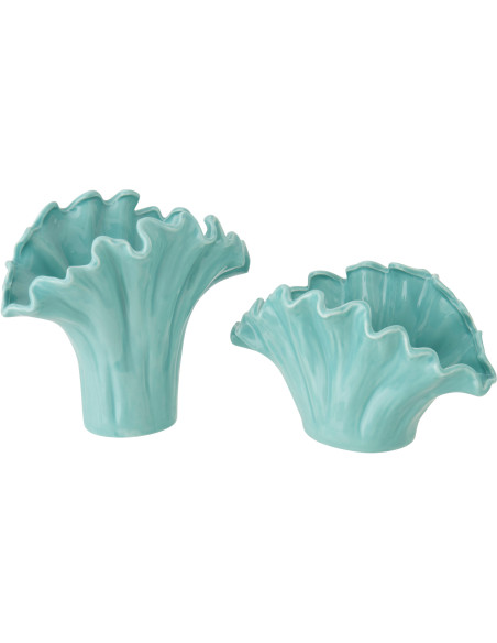 VASE FLEUR PORCELAINE VRT L (24x13x19,5cm) 