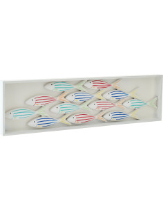OBJETS MURAUX POISSON MDF MIX (81x3x21cm) 