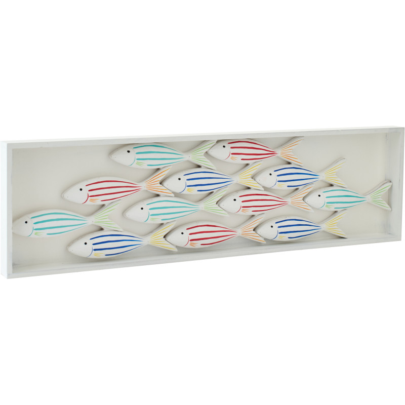 OBJETS MURAUX POISSON MDF MIX (81x3x21cm) 