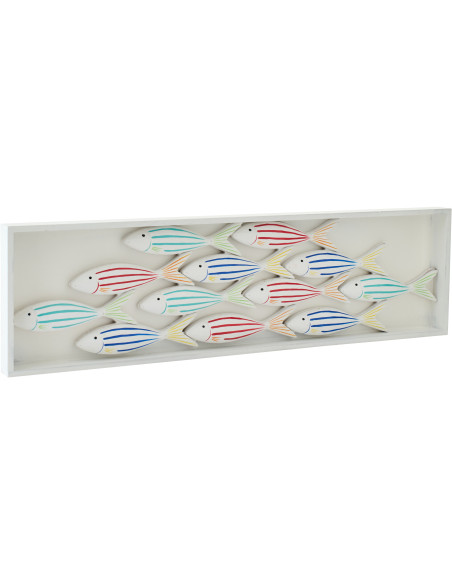 OBJETS MURAUX POISSON MDF MIX (81x3x21cm) 