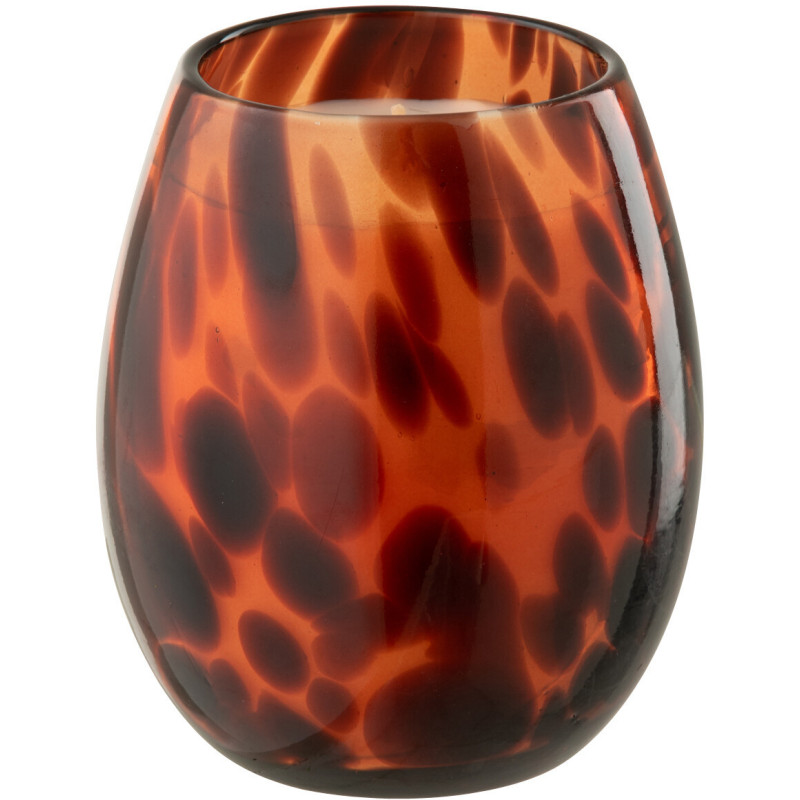 BOUGIE MIA VERR ORA/NOIR S-90H (10x10x13,75cm) 