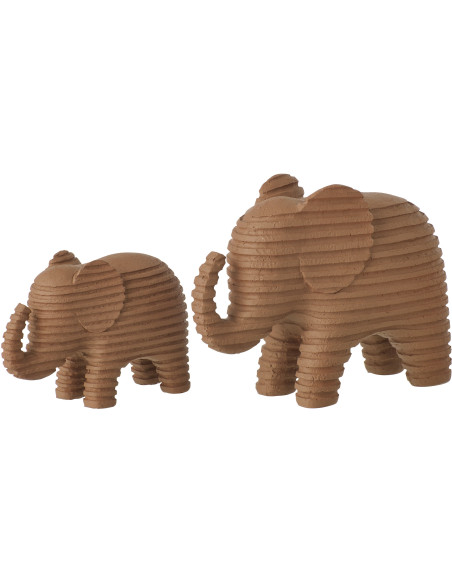 ÉLÉPHANT LIGNÉ POLYRÉS MAR L (22,2x9x16,7cm) 