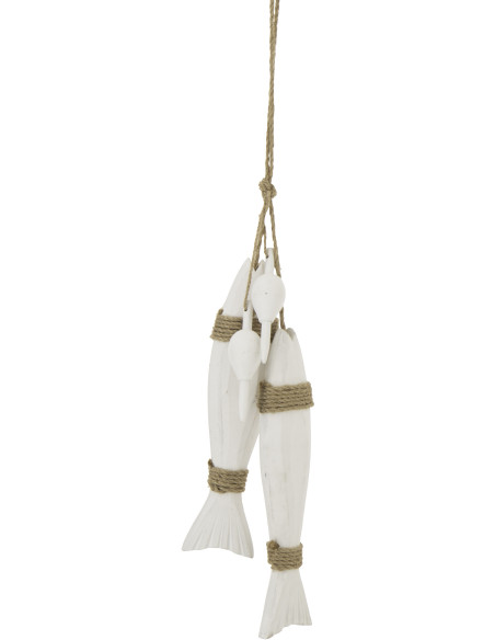 SUSP POISSON MDF/CORD BLA (7x4x65cm) 