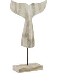 BALEI QUEUE BLANCH NAT L (27x9x44cm) 