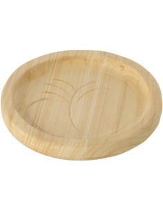 PLAT DECO FEUILLE PAULOW NAT S (25x3,5x25cm) 