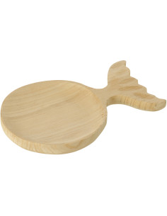 PLAT DECO QUE POISS NAT S (20x3x29cm) 