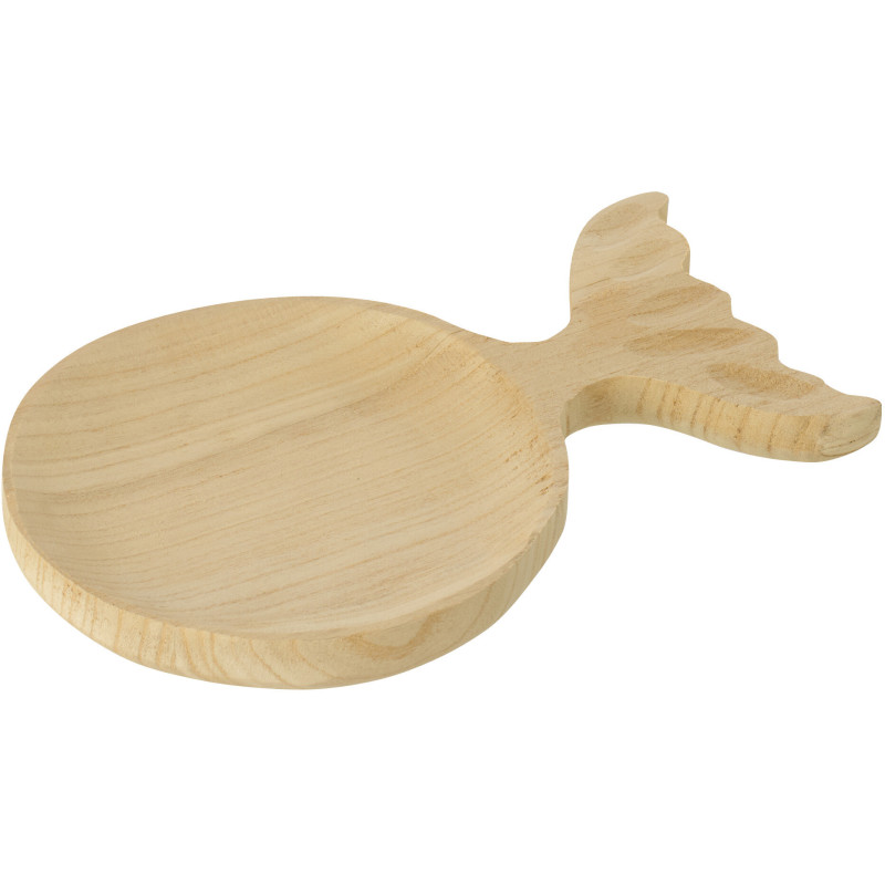 PLAT DECO QUE POISS NAT S (20x3x29cm) 