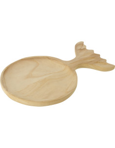 PLAT DECO QUE POISS NAT L (29x3x45cm) 