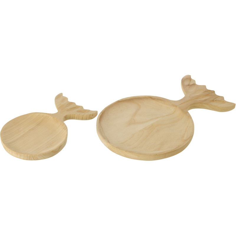 PLAT DECO QUE POISS NAT L (29x3x45cm) 