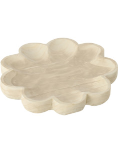 PLAT DECO FLEUR PAULOW BLA L (38x7x38cm) 