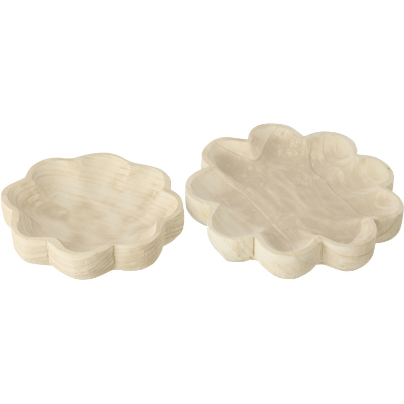 PLAT DECO FLEUR PAULOW BLA L (38x7x38cm) 