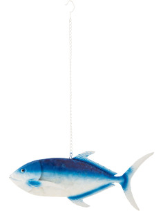 POISS LONG SUSPENDU FER BL/BLA (59,7x8,9x86,3cm) 