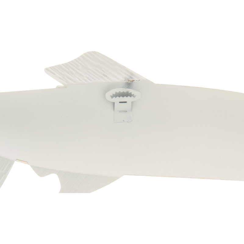 DECO MUR POISSON FER BL/BLA (59x3,8x48,2cm) 