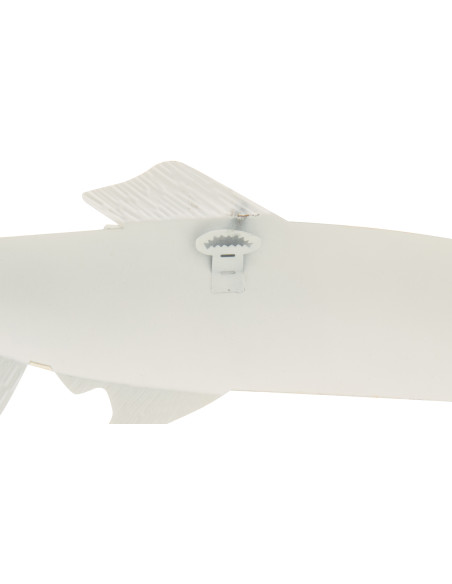 DECO MUR POISSON FER BL/BLA (59x3,8x48,2cm) 