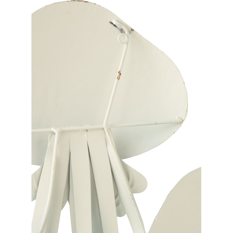 DECO MUR MÉDUSE FER BL/BLA (91,4x4,4x66cm) 