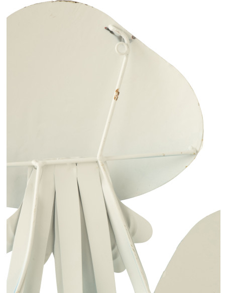 DECO MUR MÉDUSE FER BL/BLA (91,4x4,4x66cm) 