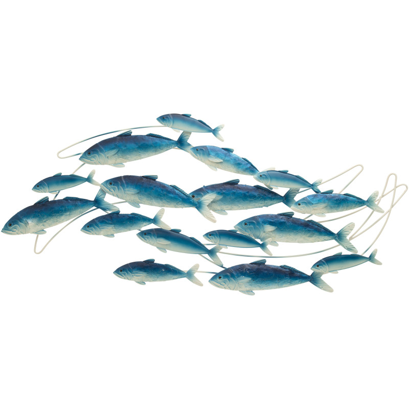 DECO MUR GOUP POISSON BL/BLA (111x3,8x52cm) 