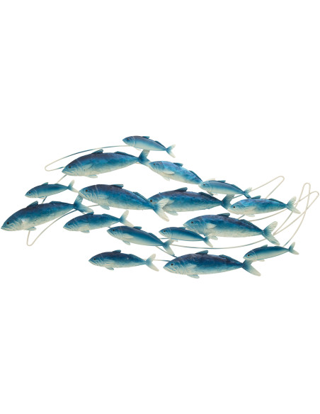 DECO MUR GOUP POISSON BL/BLA (111x3,8x52cm) 