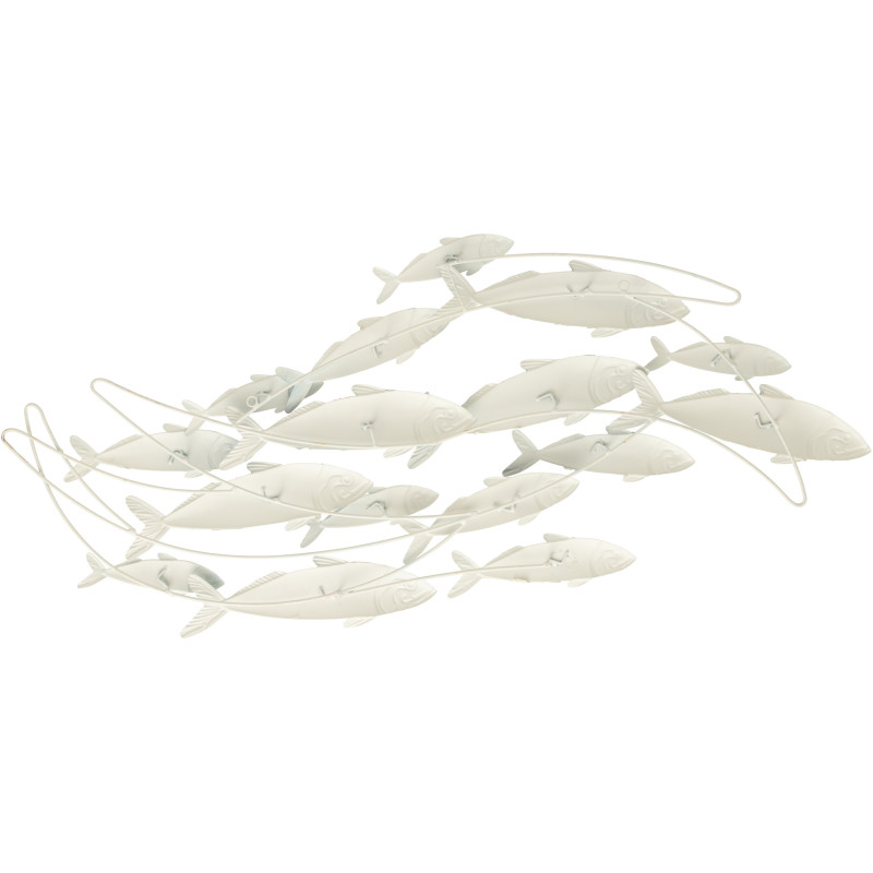 DECO MUR GOUP POISSON BL/BLA (111x3,8x52cm) 