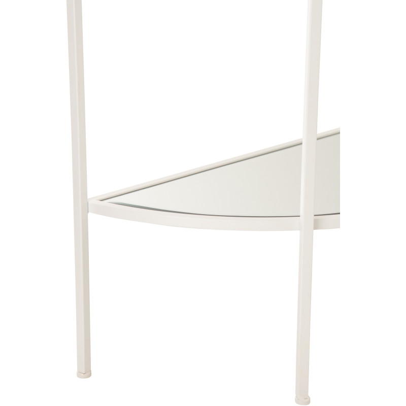 CONSOLE POISSON FER BLANC (80x40x80cm) 