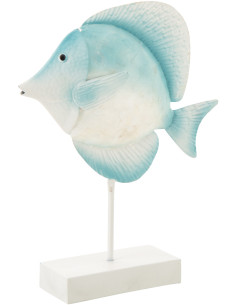 POISSON S/BASE FER BL/BLA (38,7x7,6x95,2cm) 