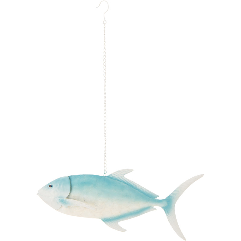 POISS LONG SUSPENDU FER BL/BLA (59,7x8,9x24cm) 