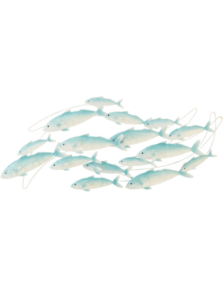 DECO MUR GOUP POISSON BL/BLA (111x3,8x52cm) 