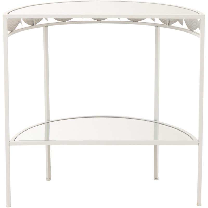 CONSOLE POISSON FER BL/BLA (80x40x80cm) 