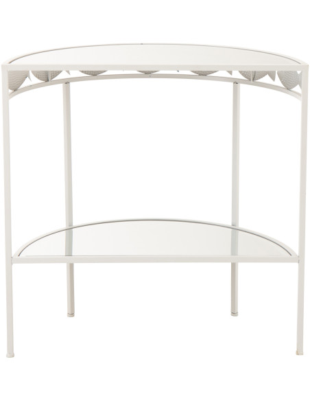 CONSOLE POISSON FER BL/BLA (80x40x80cm) 