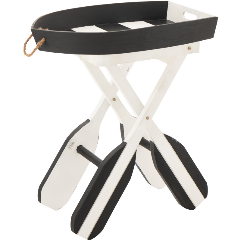 TABL APP BAT LIGN MDF NOI/BLA (64x41,2x73,5cm) 