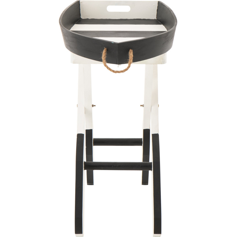 TABL APP BAT LIGN MDF NOI/BLA (64x41,2x73,5cm) 