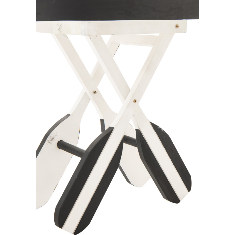 TABL APP BAT LIGN MDF NOI/BLA (64x41,2x73,5cm) 