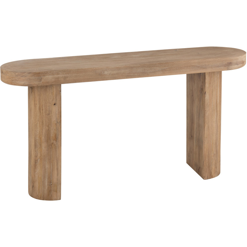 CONSOLE BOIS DE MANGUIER NAT (152x41x76cm) 