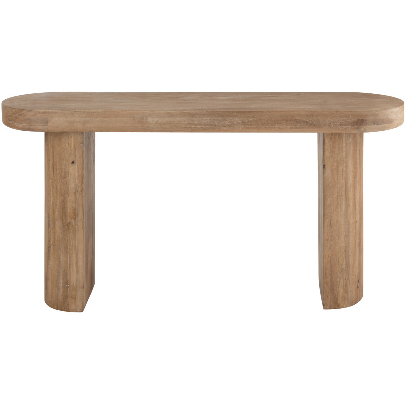 CONSOLE BOIS DE MANGUIER NAT (152x41x76cm) 
