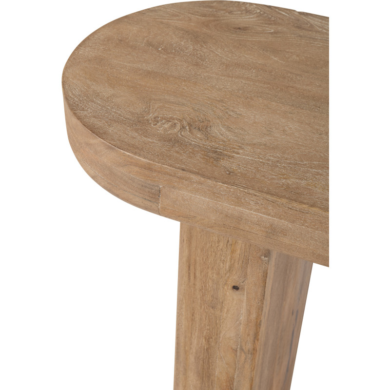 CONSOLE BOIS DE MANGUIER NAT (152x41x76cm) 