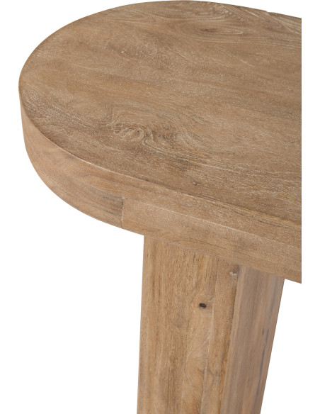 CONSOLE BOIS DE MANGUIER NAT (152x41x76cm) 