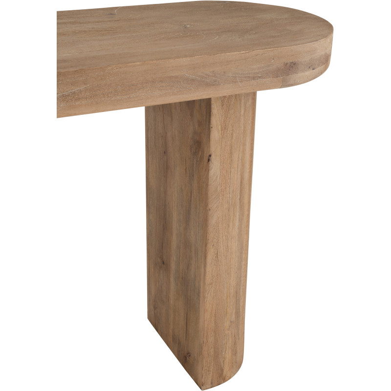 CONSOLE BOIS DE MANGUIER NAT (152x41x76cm) 