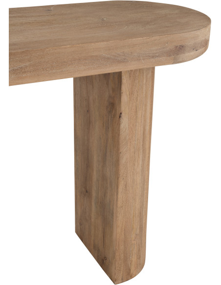 CONSOLE BOIS DE MANGUIER NAT (152x41x76cm) 