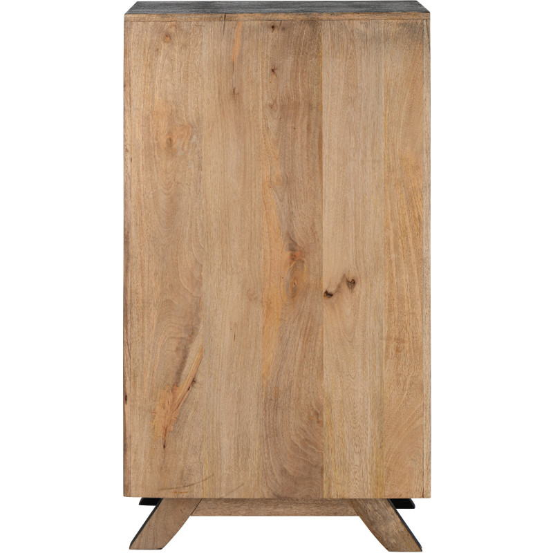MEUBLE BOIS DE MANGUIER NOIR (62x30x110cm) 