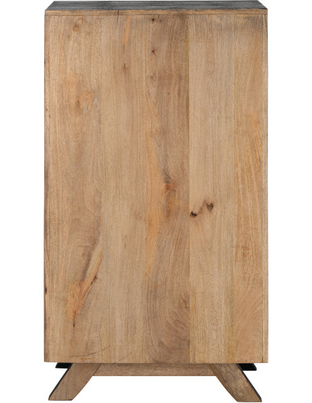 MEUBLE BOIS DE MANGUIER NOIR (62x30x110cm) 