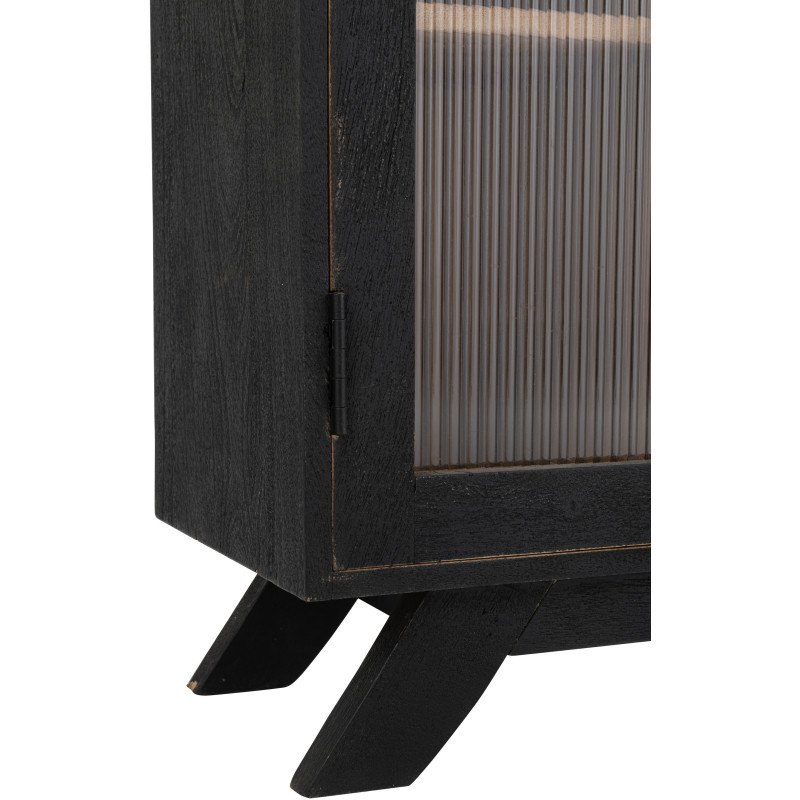 MEUBLE BOIS DE MANGUIER NOIR (62x30x110cm) 