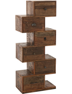 COMMODE TORO BOIS RECYCLÉ NAT (51x30x124cm) 