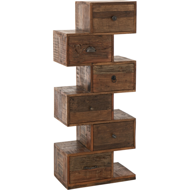 COMMODE TORO BOIS RECYCLÉ NAT (51x30x124cm) 