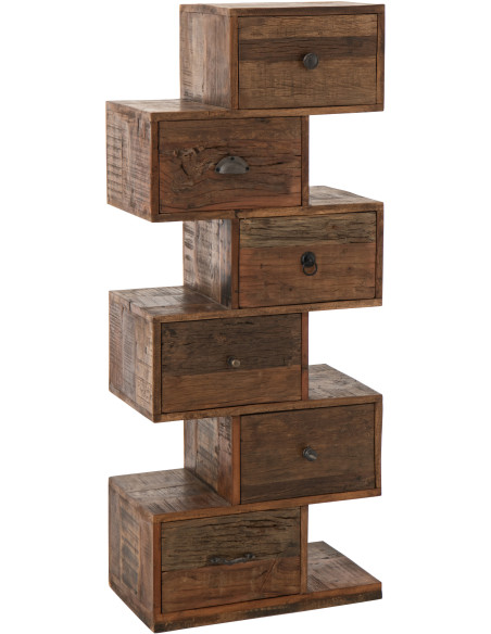 COMMODE TORO BOIS RECYCLÉ NAT (51x30x124cm) 