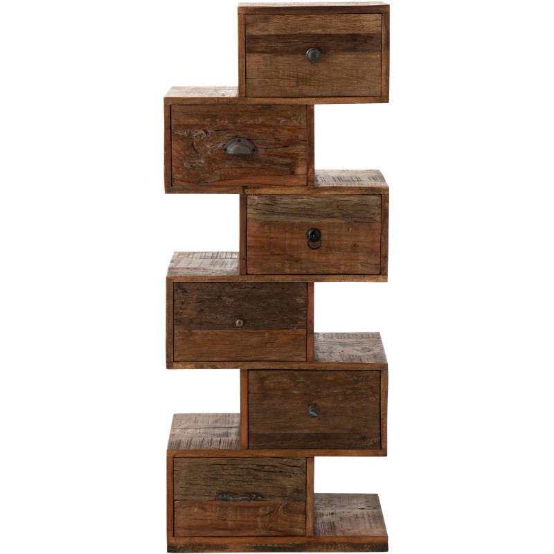 COMMODE TORO BOIS RECYCLÉ NAT (51x30x124cm) 